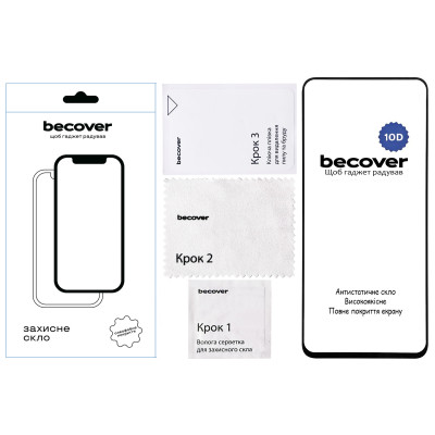 Скло захисне BeCover Realme 13 Plus 5G 10D Black (712732) Вінниця - фото 3