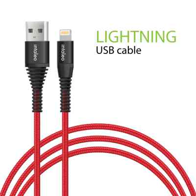Дата кабель USB 2.0 AM to Lightning 1.2m CBRNYL1 Red Intaleo (1283126559471) Винница
