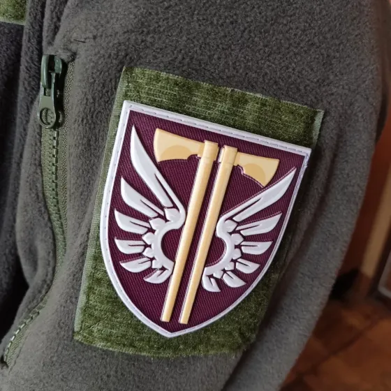 Патч / шеврон ЗСУ 77 окрема аеромобільна бригада новий Запоріжжя