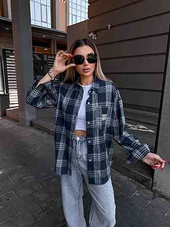 Женская рубашка в клетку (с накатом) Одесса