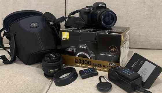 Фотоаппарат: NIKON D3300 , 18-55mm. VR II Kit + DX 18-55 + аккумуляторы . Киев