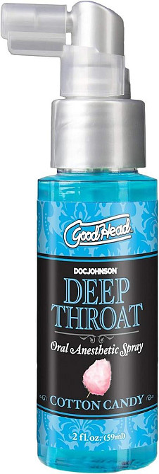 Спрей для минета Doc Johnson GoodHead DeepThroat Spray – Cotton Candy 59 мл для глубокого минета Sex Aura Киев - изображение 1