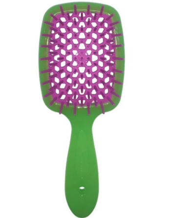 Щетка для волос Janeke Superbrush The Original, цвет зеленый-фиолетовый Славянск