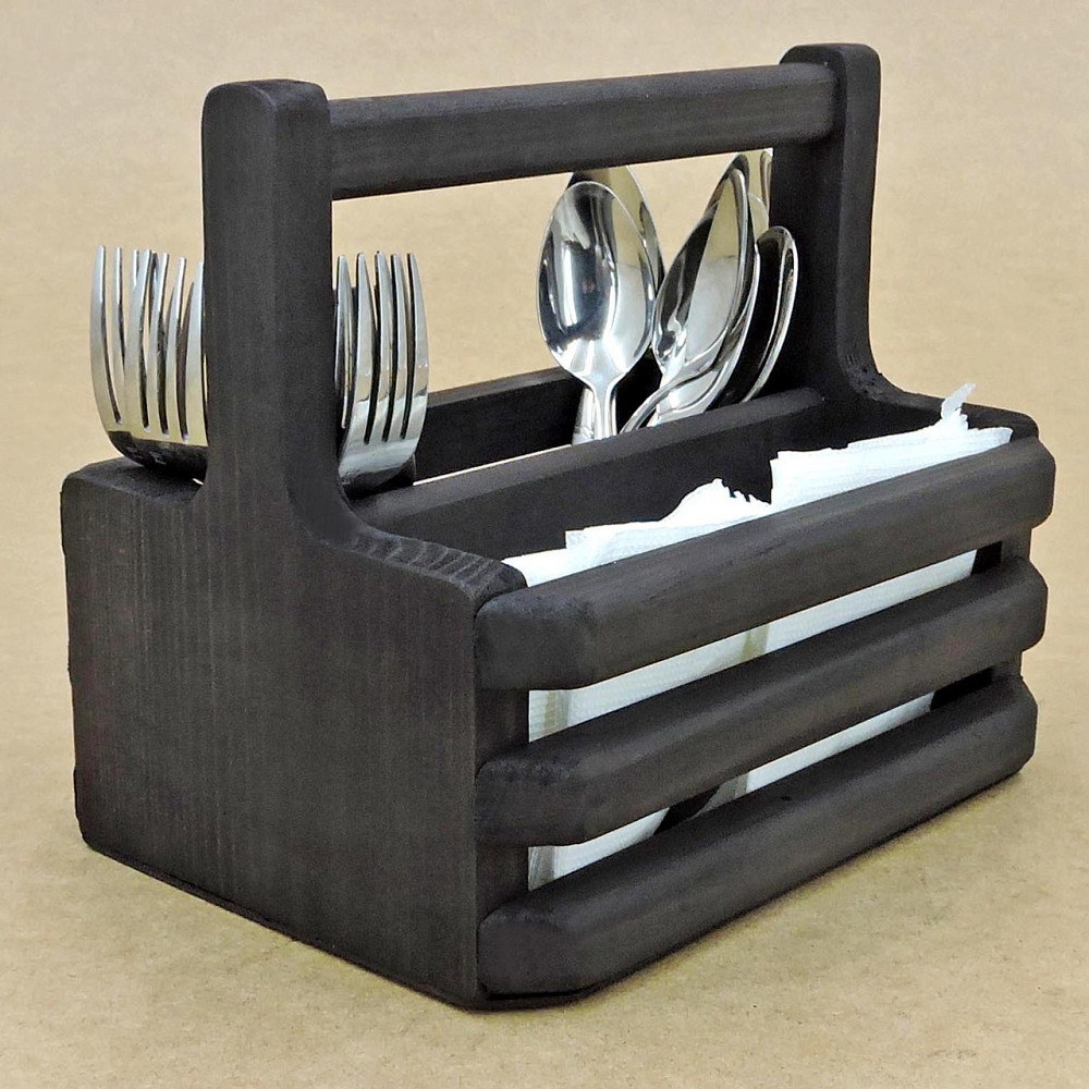 Підставка для столових приладів "Ойло" венге Миколаїв - фото 1