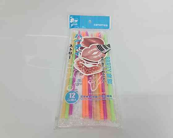 Соломка-трубочка "Губи" d6-260мм люминесц (12)*500 (1 шт) Харків