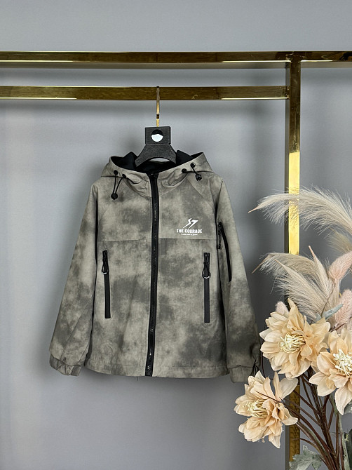 Демисезонная двусторонняя куртка варенка для мальчиков на 7,8,9,10 лет Николаев - изображение 3