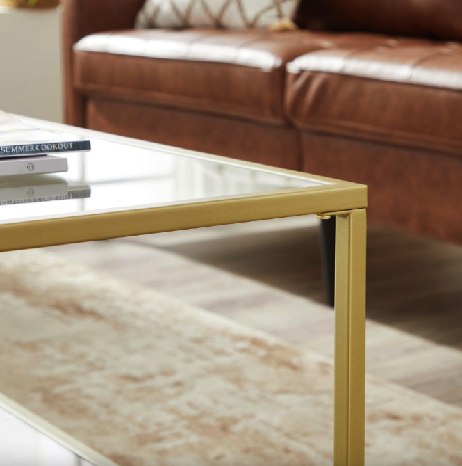 Журнальний столик Leobert Madison в стилі Loft золотистий Київ - фото 7