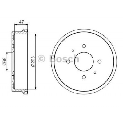 Гальмівний барабан Bosch 0 986 477 235 Вінниця - фото 1