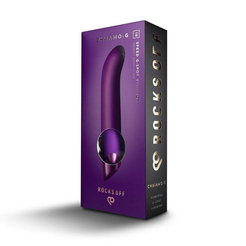 Вибратор для точки G Rocks Off Chaiamo G Purple, 10 режимов Sex Aura Киев - изображение 5