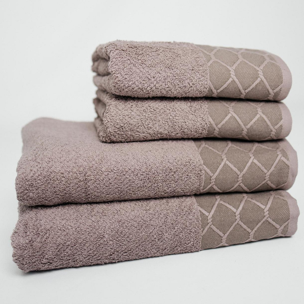 Набір Махрових рушників, Махра,Рожевий,50/90 та 70/140 Київ - фото 4