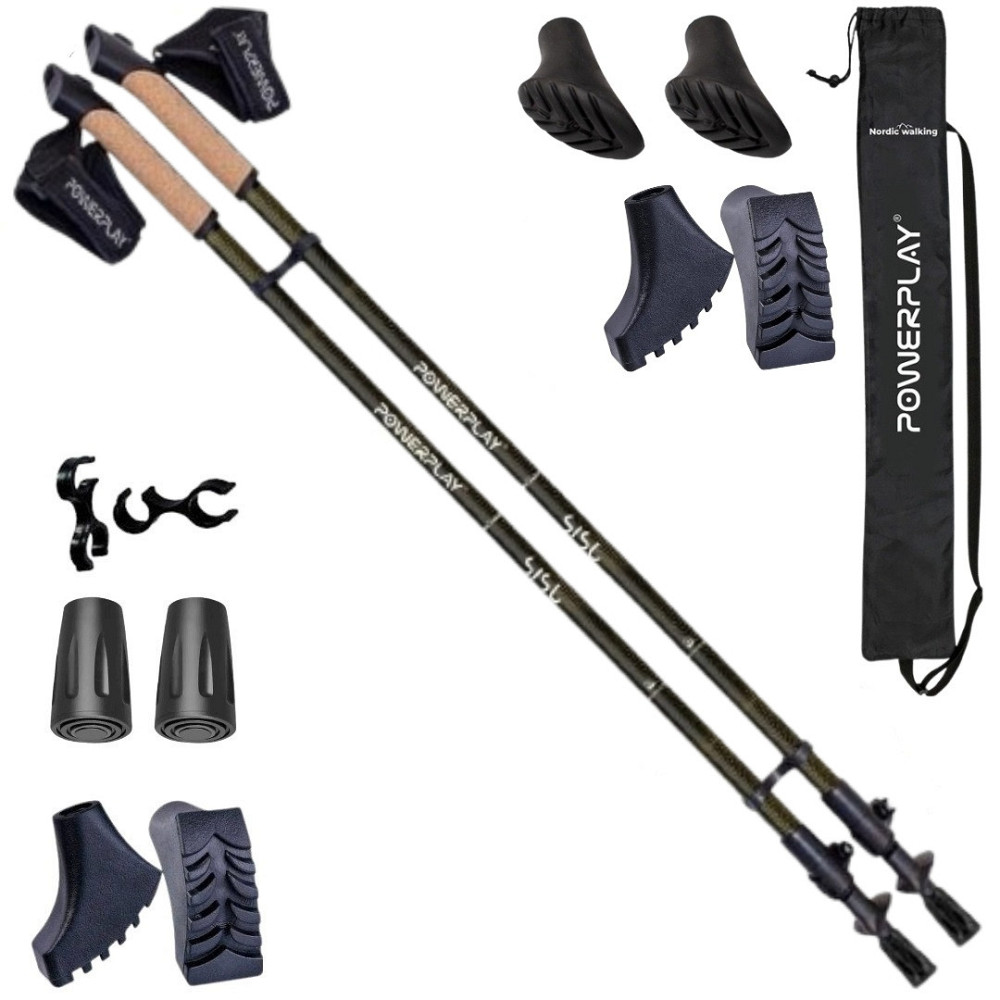 Палки для скандинавской ходьбы трекинговые палки туристические для спортивной ходьбы 2 пари сапожек чохол Киев - изображение 1