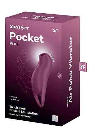 Клиторальный стимулятор с воздушными импульсами Satisfyer Pocket Pro 1 фиолетовый Sex Aura Киев