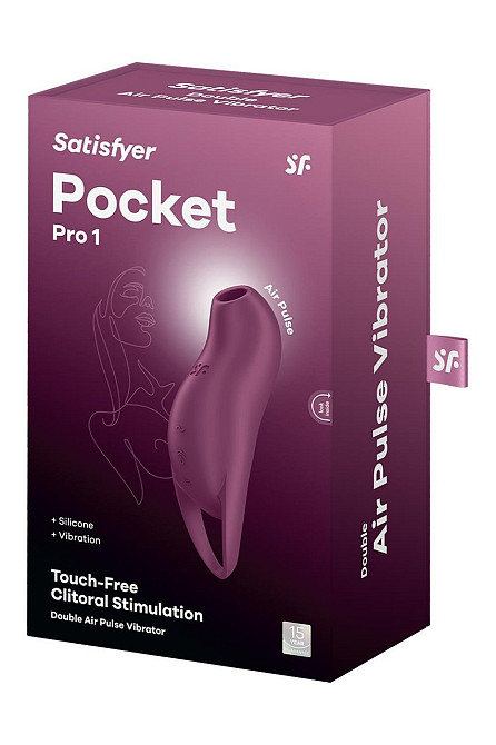 Клиторальный стимулятор с воздушными импульсами Satisfyer Pocket Pro 1 фиолетовый Sex Aura Киев - изображение 6