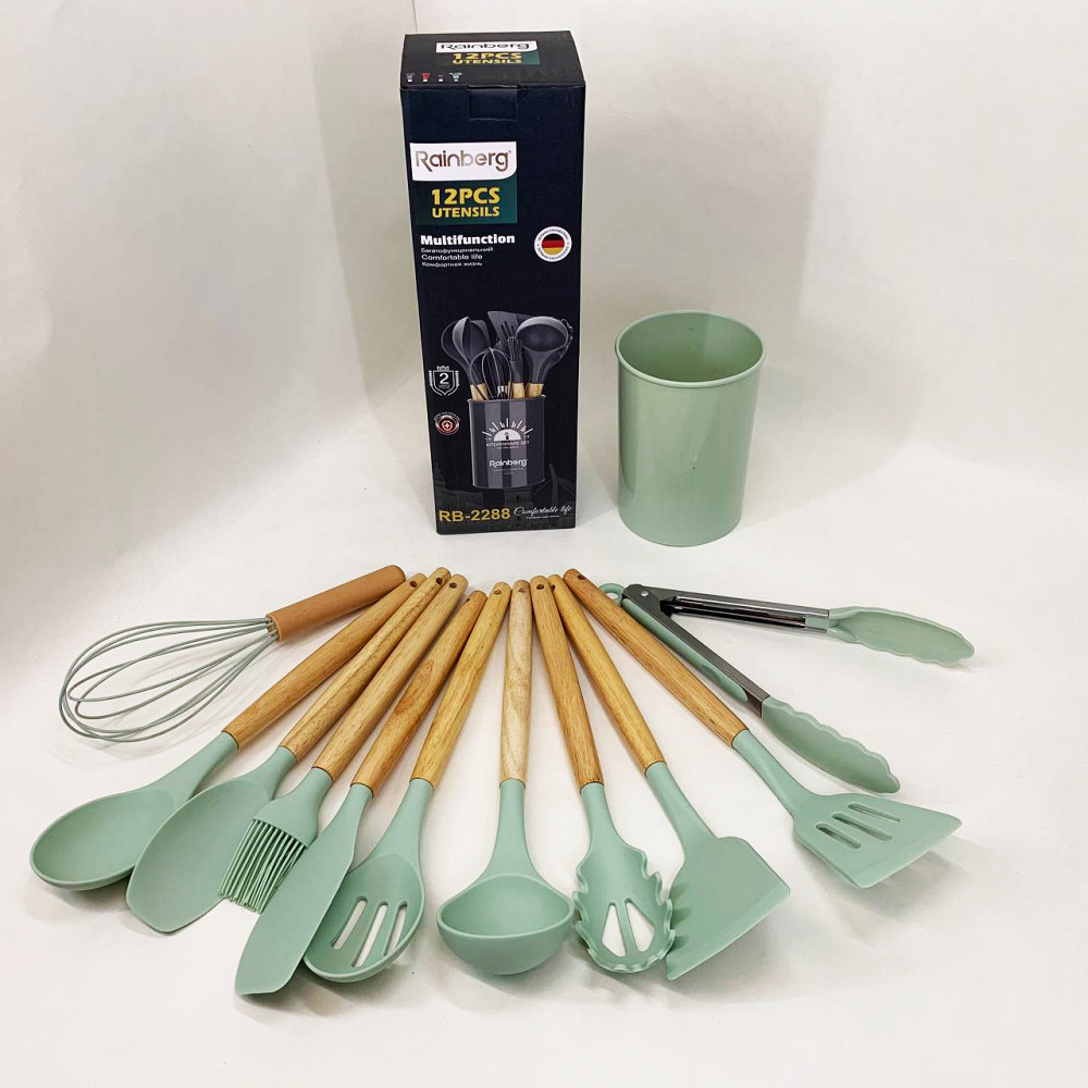 Силіконові кухонні приналежності набір, Кухонні прилади силікон предмети силікон HN-98 Львів - фото 1