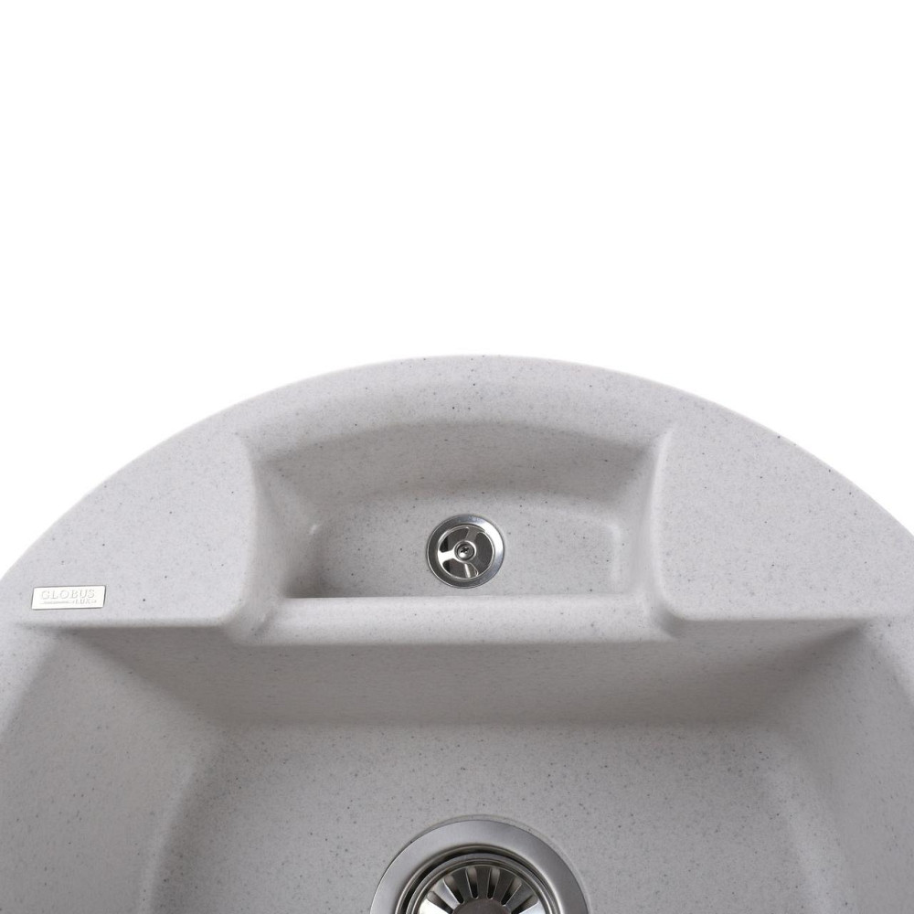 Гранітна мийка Globus Lux GURON перлина 480мм (000008100) Київ - фото 4