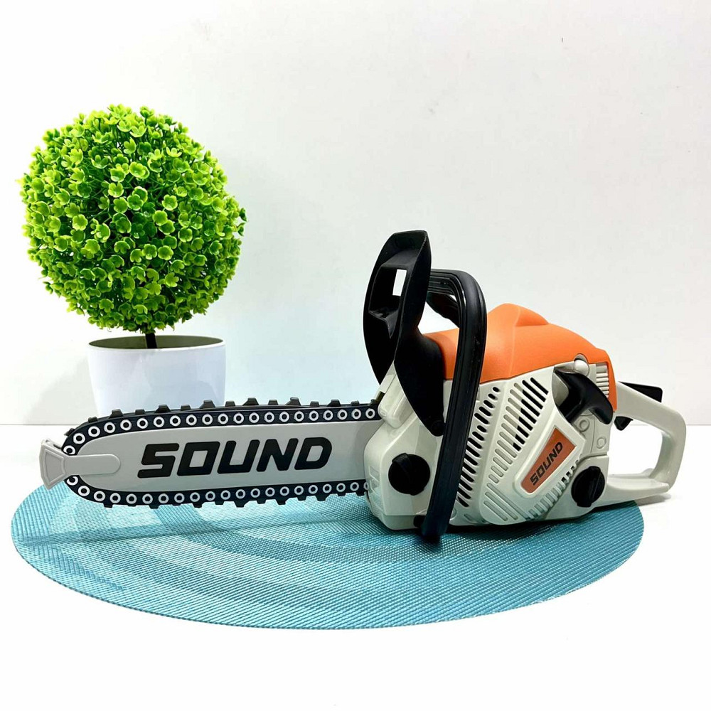 Бензопила LIMO TOY іграшкова Моя майстерня 36см Біло-жовтогаряча (M 5939) Чернігів - фото 1