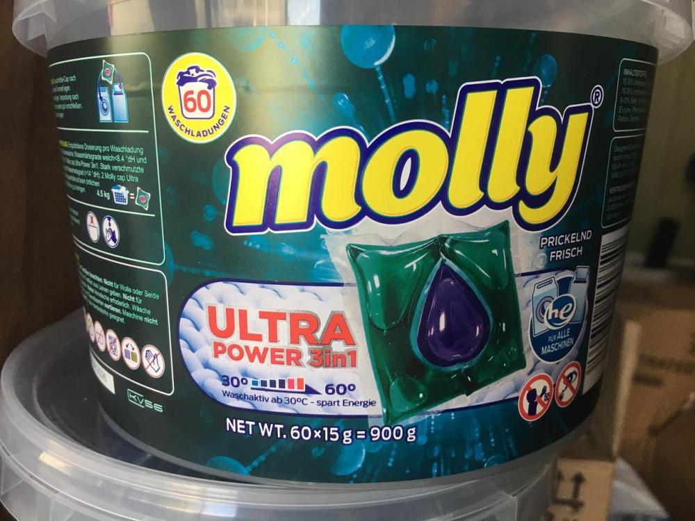 Капсули для прання Molly Ultra Power 3in1 60 шт (900 г) – свіжість, чистота та потужність в одній капсулі! Киев - изображение 1