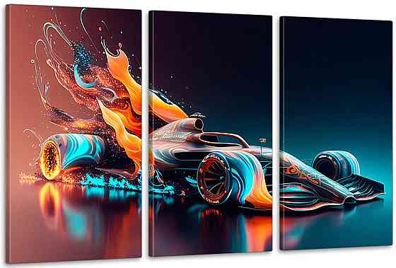 Модульна картина у вітальню/ спальню  Машина     ART-121_3A 100х150 см Київ