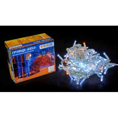 Гірлянда Delux ICICLE 108LED 2x1 м Жовтий flash Білий/Білий IP44 (90015177) Вінниця
