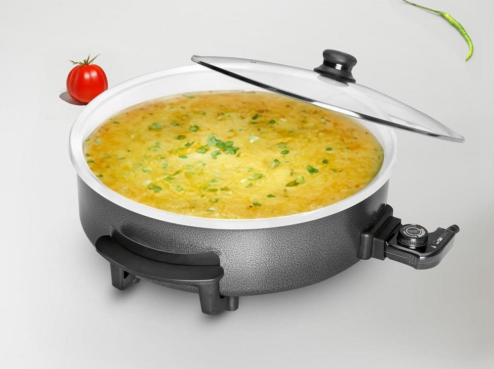 Электрическая сковорода с крышкой 42 см керамическая поверхность Clatronic PP (3570) Нововолынск - изображение 5