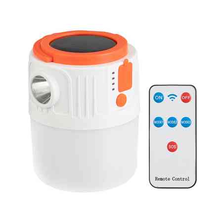 Фонарь для кемпинга подвесной, солнечная панель, ДУ, STORM INTERTOOL LB-0214 Киев