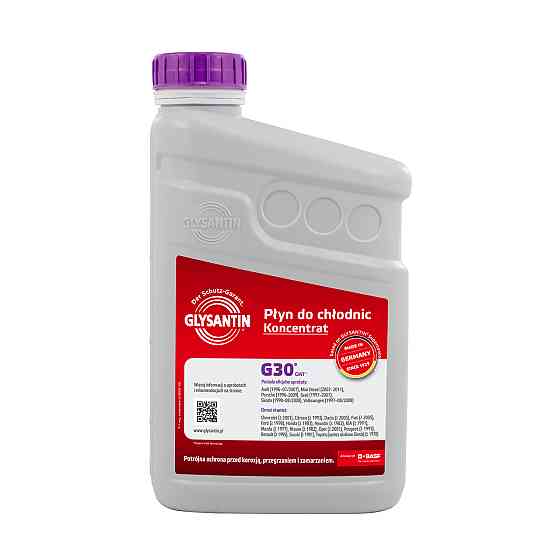 Антифриз концентрат GLYSANTIN G30 KONZENTRAT 1 л — красный G12+ концентрат | GLY301190 Ковель