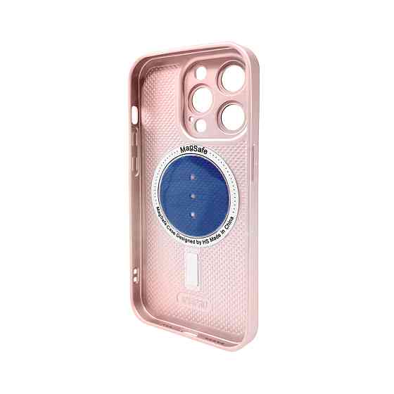 Чохол для смартфона AG Glass Matt Frame Color MagSafe Logo for Apple iPhone 15 Pro Chanel Pink Киев