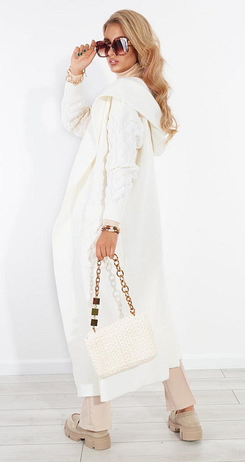 Тёплый кардиган с капюшоном (48-52) Киев - изображение 4