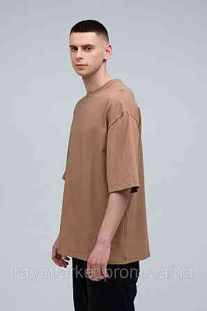 Футболка оверсайз RAY OVERSIZE мужская коричневая (U0104M-Brown) Киев
