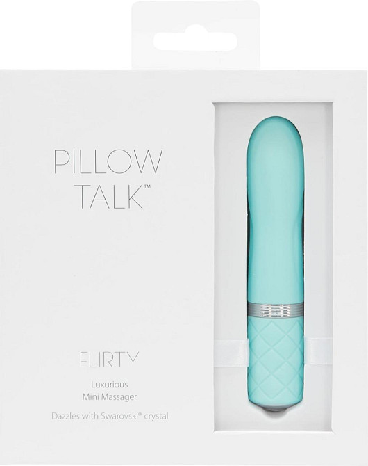 Роскошный вибратор PILLOW TALK - Flirty Teal с кристаллом Сваровски, гибкая головка Sex Aura Киев - изображение 8