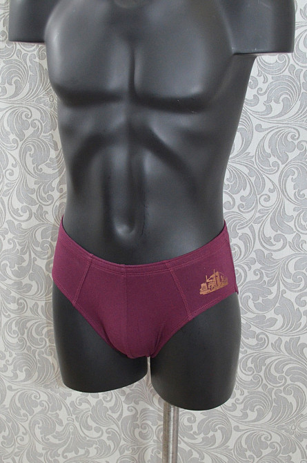 Труси чоловічі Класика Lans 02/024 XL, Бордовий Київ - фото 1