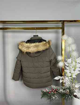 Детская зимняя куртка на мальчика 146-152 на холофайбере Николаев