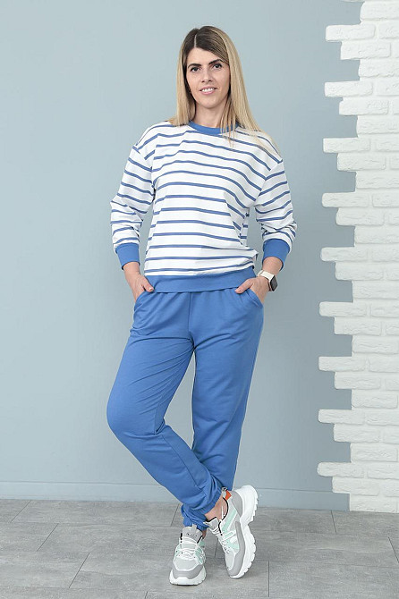 Демісезонний костюм в смужку "Delight" оптом | Батал Джинс, 50-52 Київ - фото 4