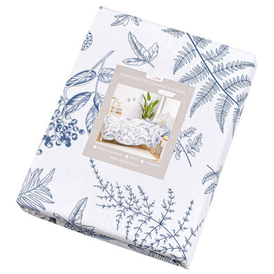 Постільна білизна Home Line Блакитна папороть Сатин Твіл євро (183055) Вінниця - фото 1