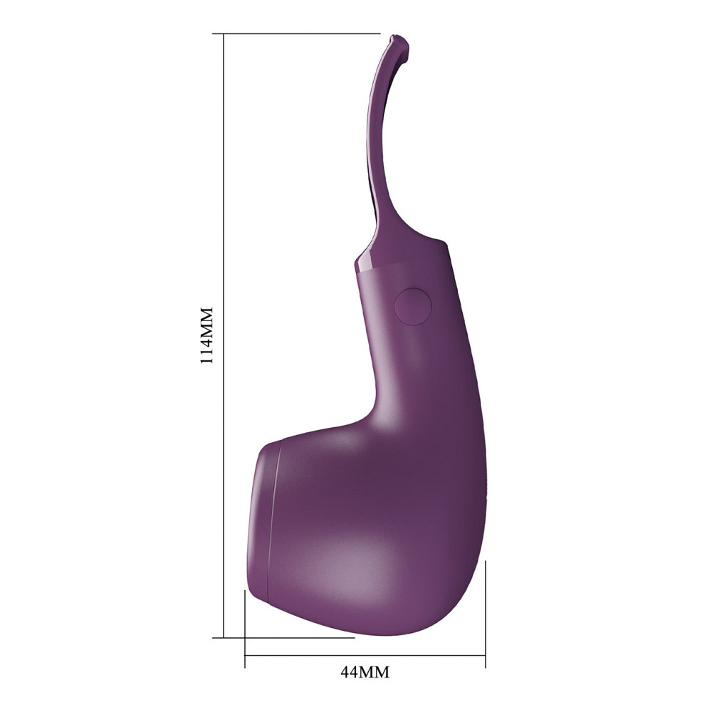 Вібратор PRETTY LOVE Romance Pipe Purple, силікон, фіолетовий, вакуумна стимуляція Sex Aura Київ - фото 5