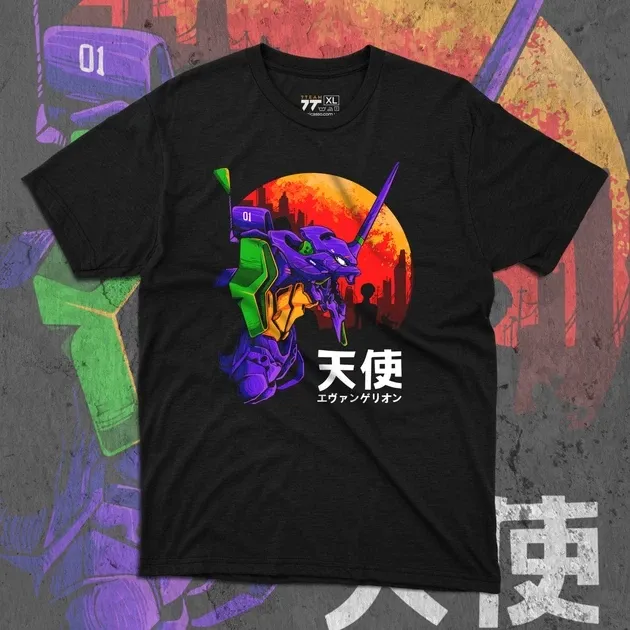 Футболка чоловіча з  принтом Evangalion Ева 01 Розмір 48 Дніпро - фото 1