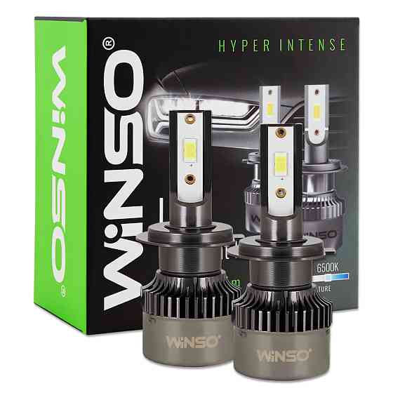 Автолампа Winso LED H7 12/24V 50Вт 5000Лм 6500K CSP3570 2шт Львів