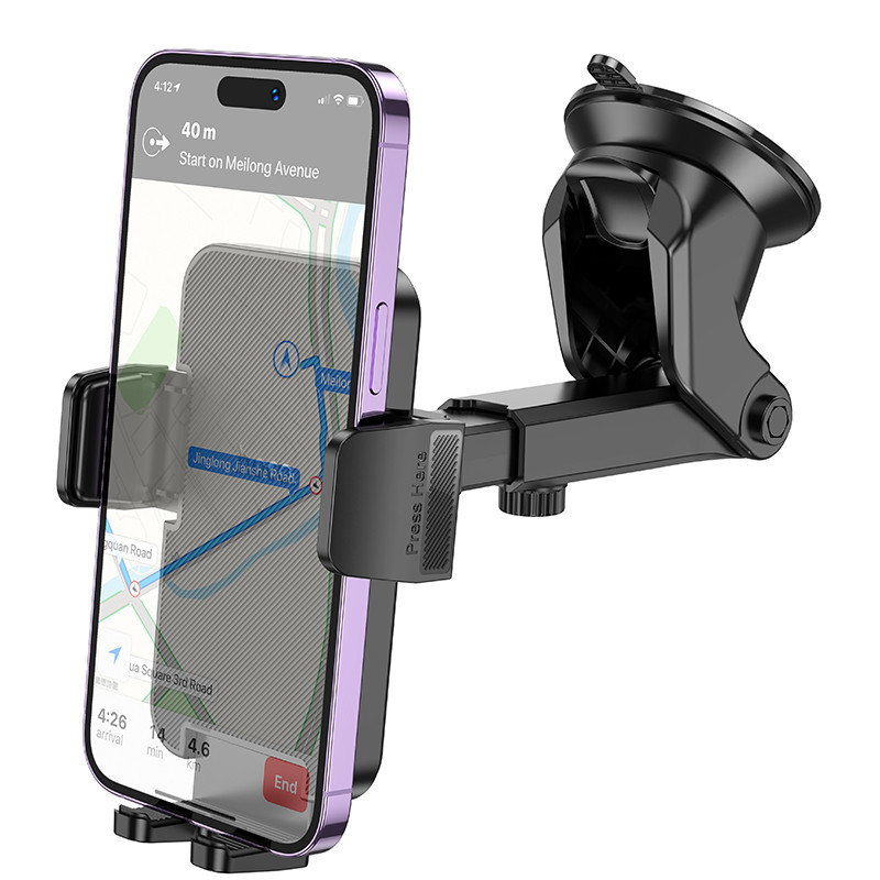 Автотримач для телефону HOCO H37 Cheetah чорний Київ - фото 7