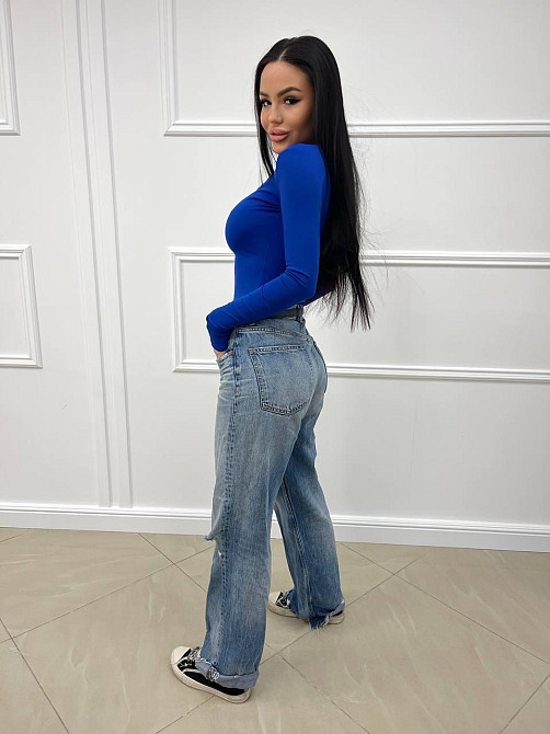 Жіночий базовий лонгслів із мікродайвінгу Електрик Одеса - фото 7