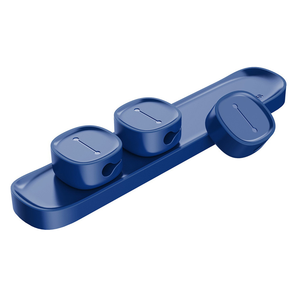 Магнітний органайзер держак для проводів Baseus Peas Cable Clip ACWDJ-03 (Синій) Миколаїв - фото 1