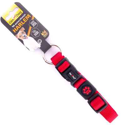Ошейник для животных GimDog Harlem нейлон 55-51 см/20 мм красный (8009632058658) Винница