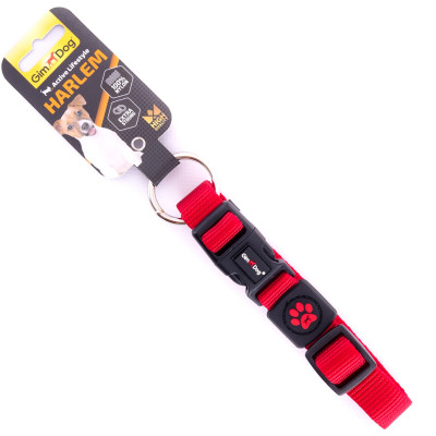 Нашийник для тварин GimDog Harlem нейлон 55-51 см/20 мм червоний (8009632058658) Вінниця - фото 1