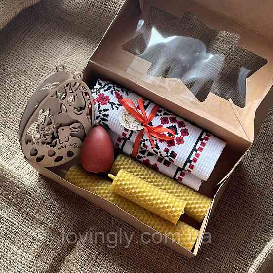 Набор пасхальных свечей ручной работы из пчелиного воска. Ирпень