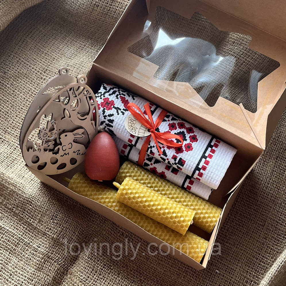 Набор пасхальных свечей ручной работы из пчелиного воска. Ирпень - изображение 1