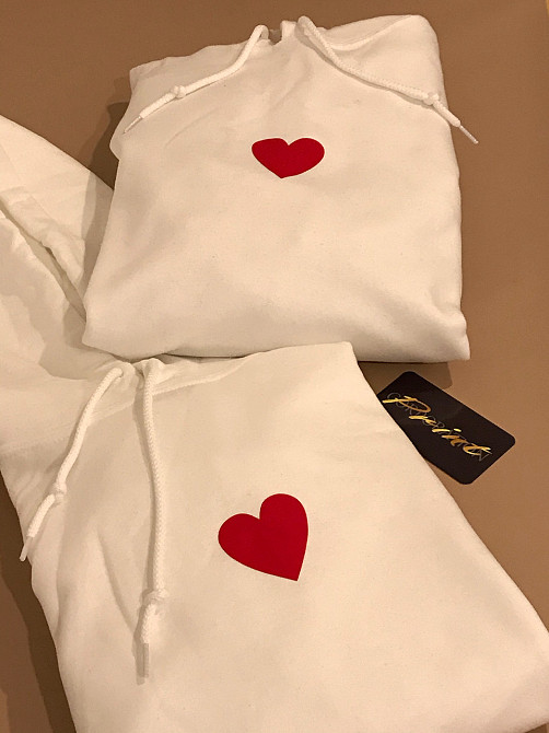 Парні теплі толстовки для закоханих із серцем Чернівці - фото 1