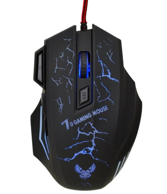 Мишка дротова ігрова Gaming Mouse X7 8890, чорна Вінниця - фото 1