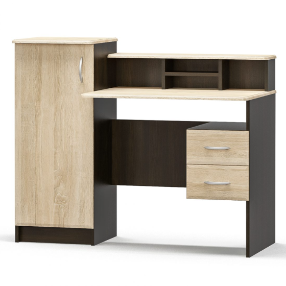 Письменный стол Пенокио, 121х58 см, Мебель Сервис, Венге темный / Дуб самоа Львов