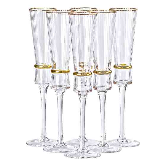 Yiwu Келихи для шампанського, 200 мл, набір із 6 штук HP-16-8 Киев