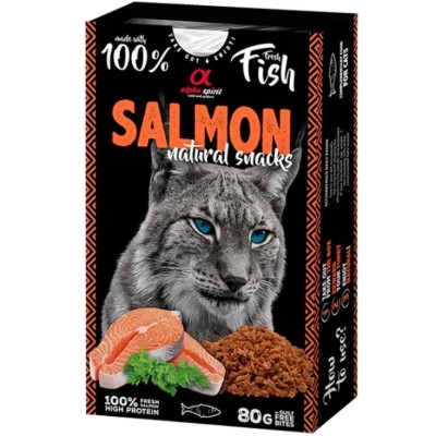 Лакомство для котов Alpha Spirit Cat Salmon Natural Snacks с лососем 80 г (8436586311773) Винница - изображение 1