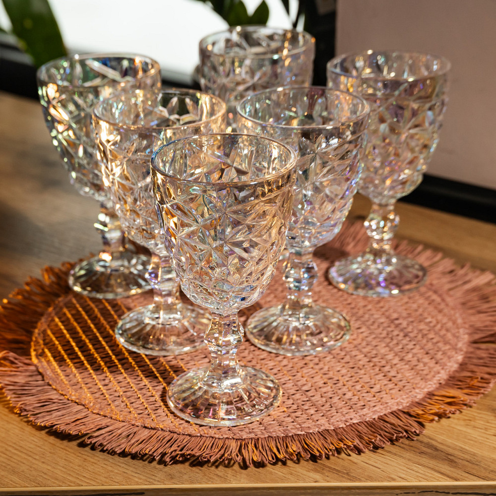 Набір келихів для вина 6 штук 240 мл винні келихи на ніжці скляні фужери для вина подарункові HP-19-174 Коломия - фото 3